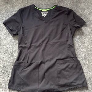 HH Works by healing hands scrub top black small